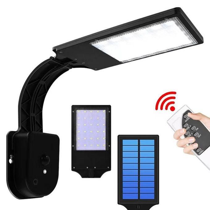 LED Solar Motion Lights Street Flood Sensor Outdoor Garden Light Lamp- Black
