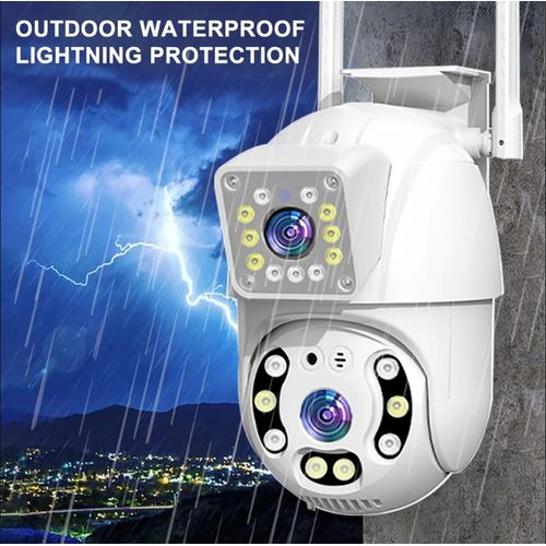 1080 Dual Lens HD PTZ Network Camera Zoom Dual Lens Home Outdoor WiFi Camera